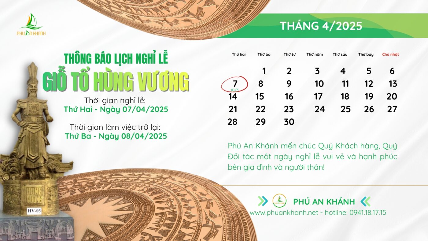 lịch nghỉ giỗ tổ hùng vương